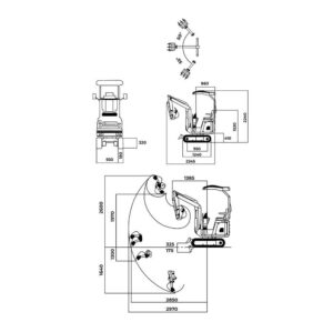 Minibagger Zipper ZI-MBGS1000D – Bild 9