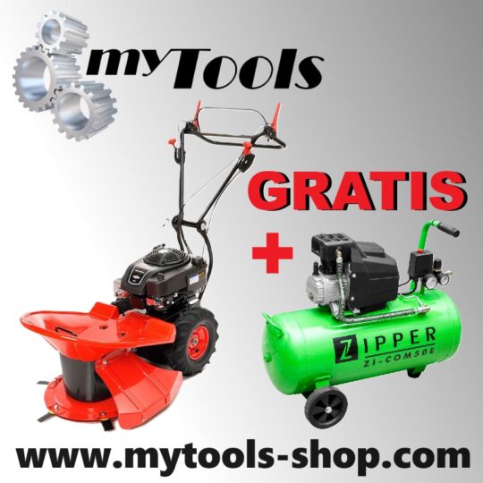 Hochgrasmäher/ Wiesenmäher myTools HGS2 + Gratis Kompressor